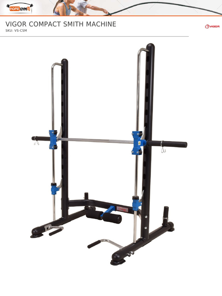 Vigor Compact Smith Machine Overview | PDF