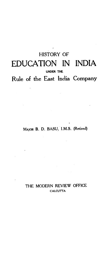 History of Education in India.. | PDF