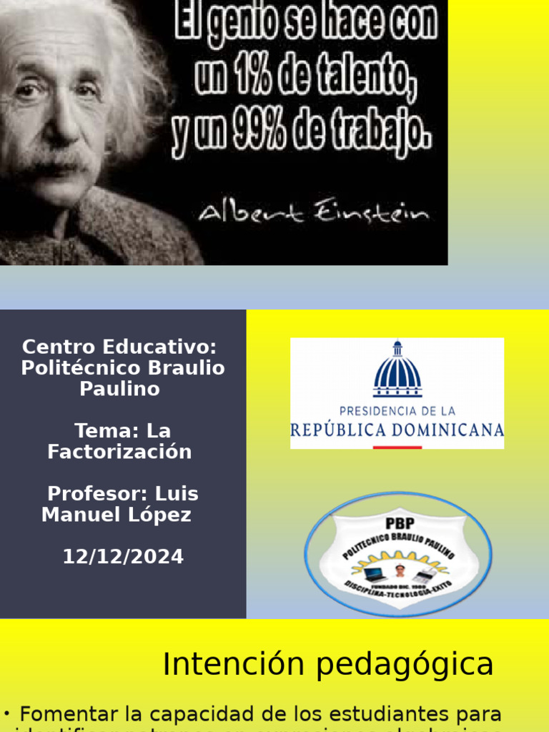 Factorización De Polinomios Guía Educativa Pdf