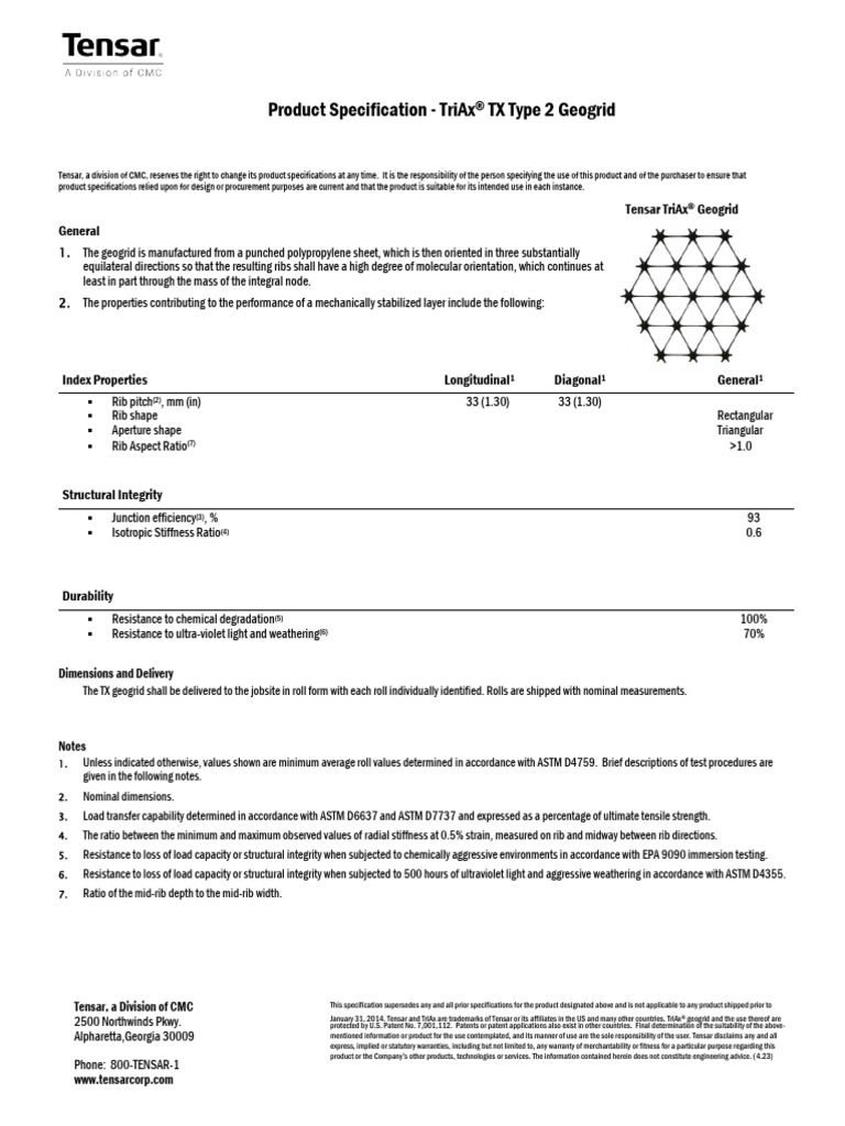 TriAx - Type2 - TIC - 5-23 ژئوگرید سه محوره کتاب داس | PDF | Materials ...