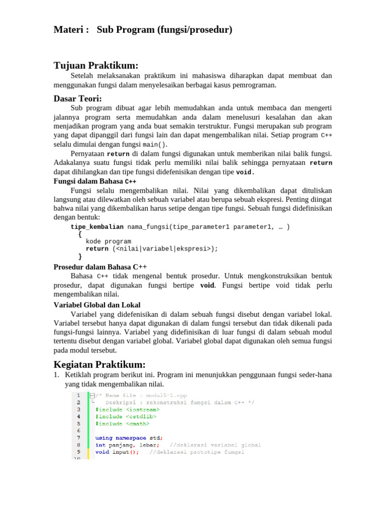 Praktikum 9 | PDF