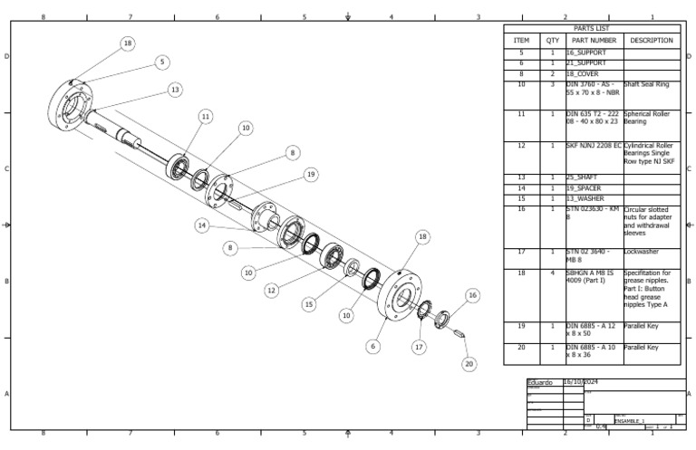 Parts List for Assembly ENSAMBLE_1 | PDF