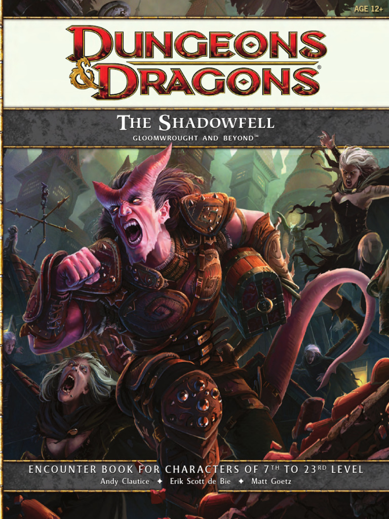 Shadowfell Encounter Book for D&D 7th Level | PDF | Gary Gygax Games ...