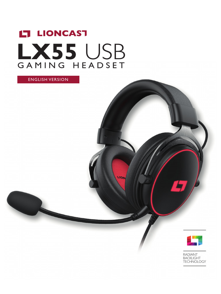 LX55 USB Gaming Headset - Manual - EN | PDF | Personal Computers | Usb