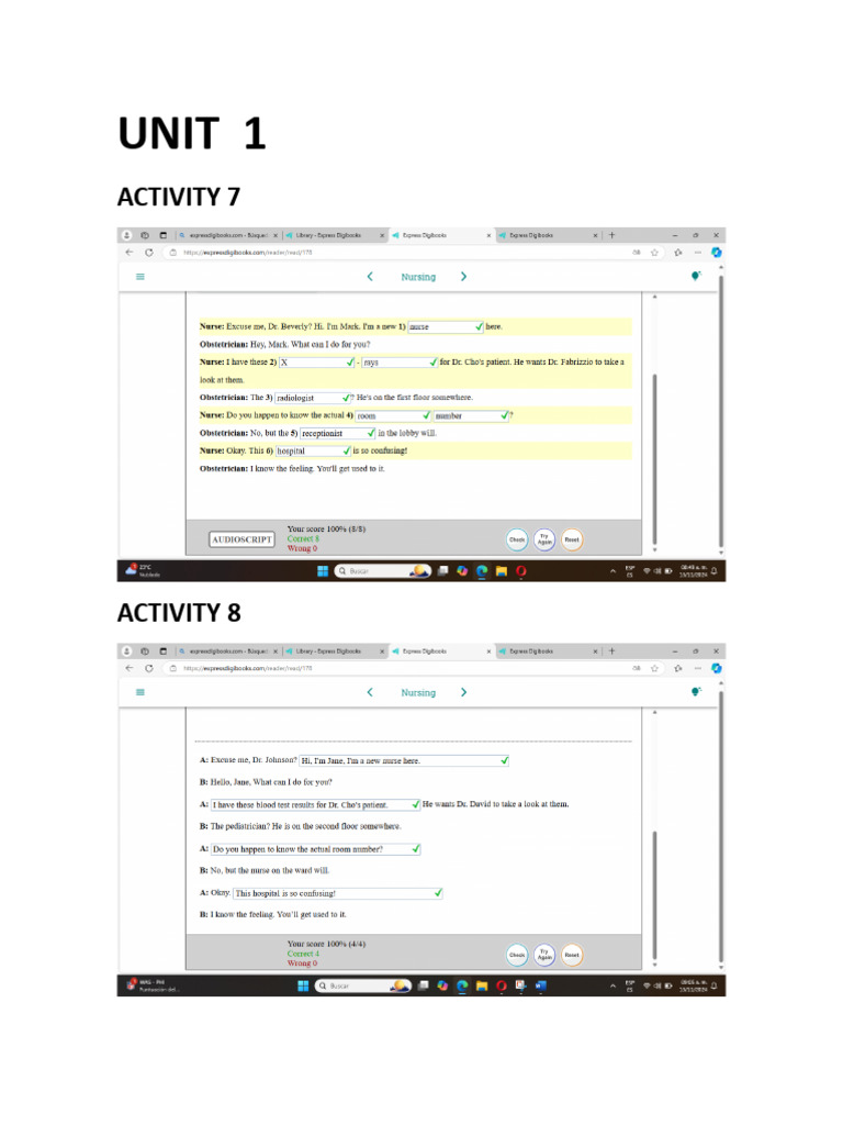 Unit Activities Overview Guide | PDF