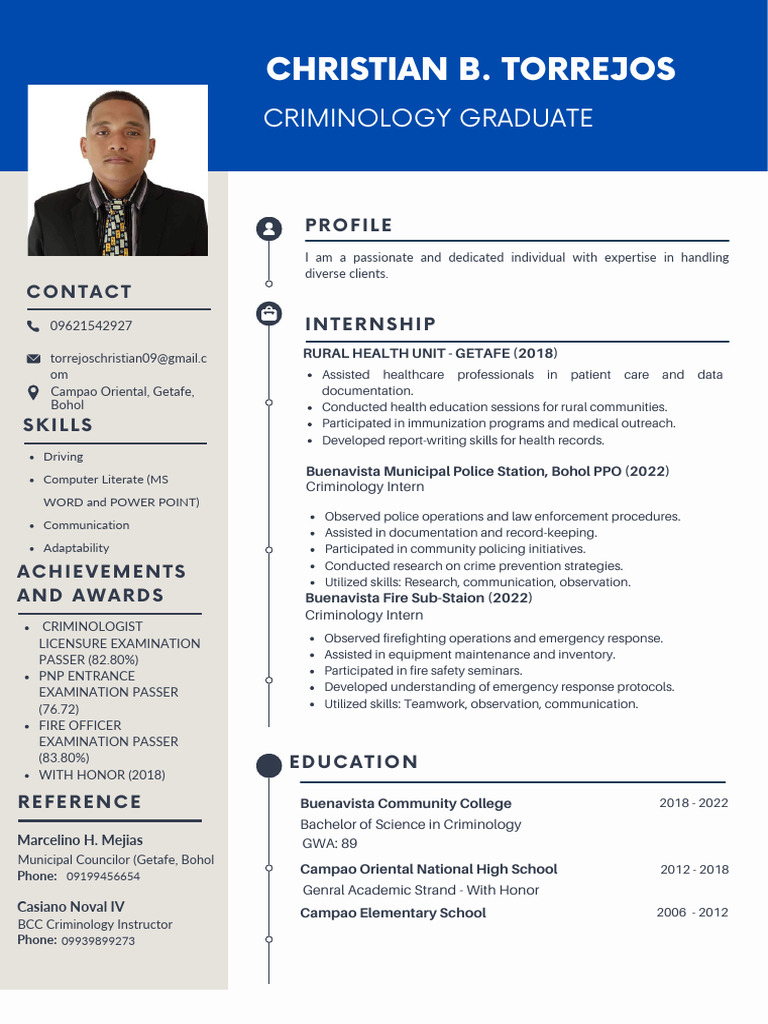 Criminology Graduate Profile and Achievements | PDF | Criminology ...
