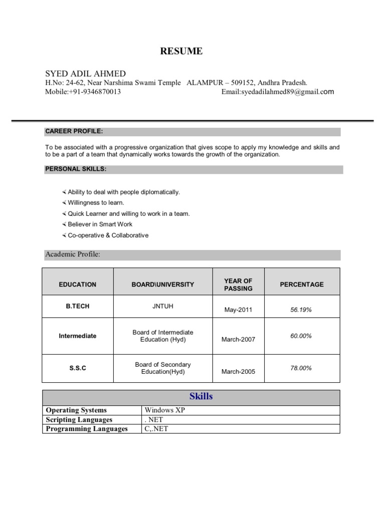 Adil Resume | PDF