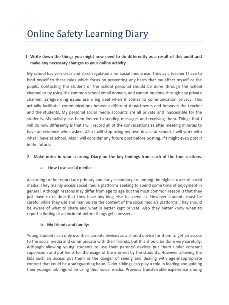 Online Safety Strategies for Educators | PDF | Social Media | Popular ...