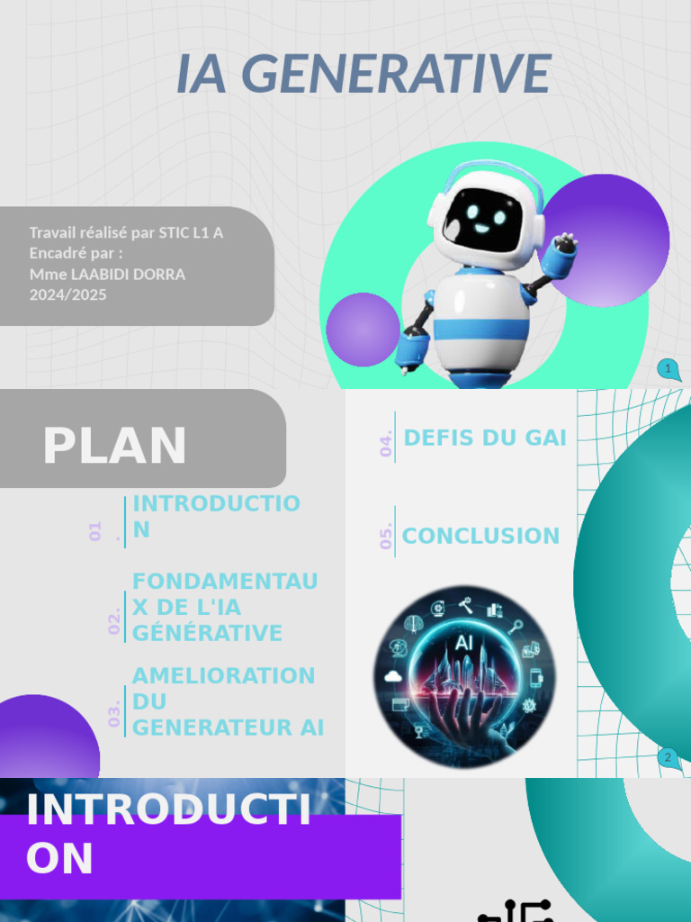 Défis et avancées de l'IA générative | PDF | Intelligence artificielle ...