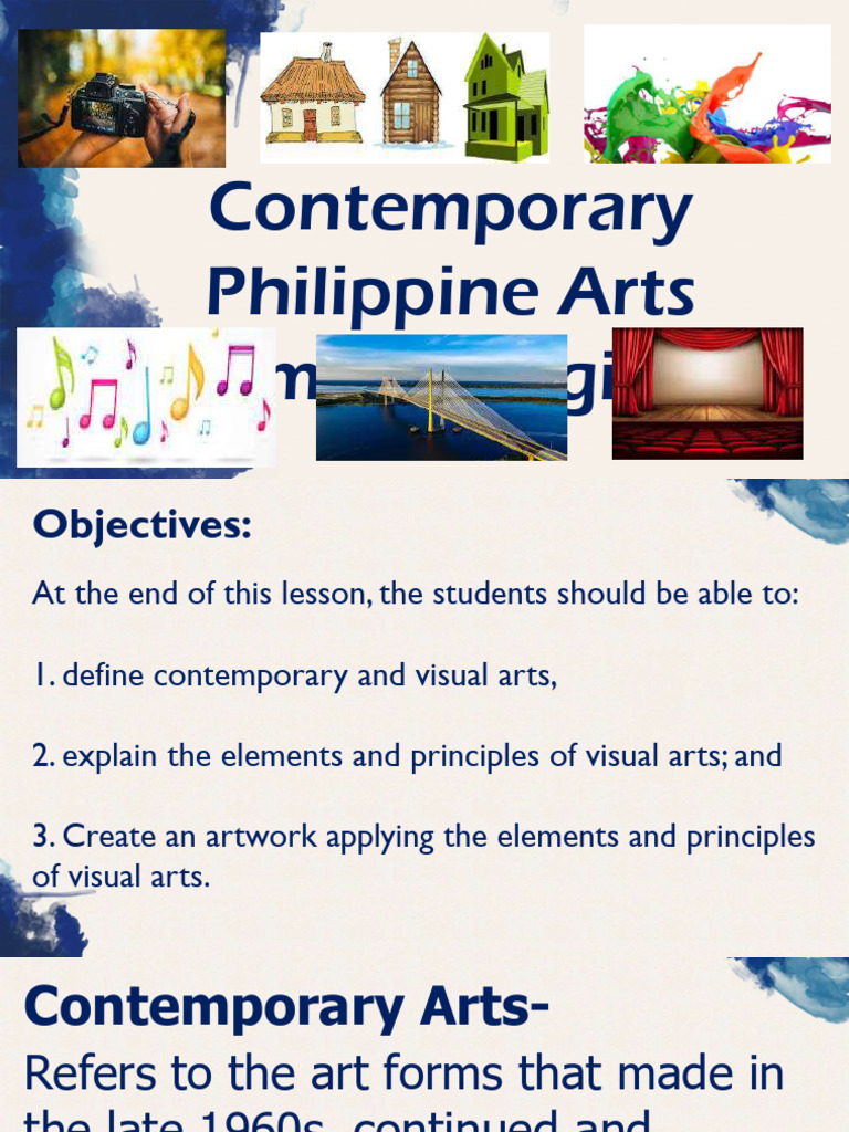 Lesson 1 Contemporary Arts 3rd Quarter | PDF | Color | Hue