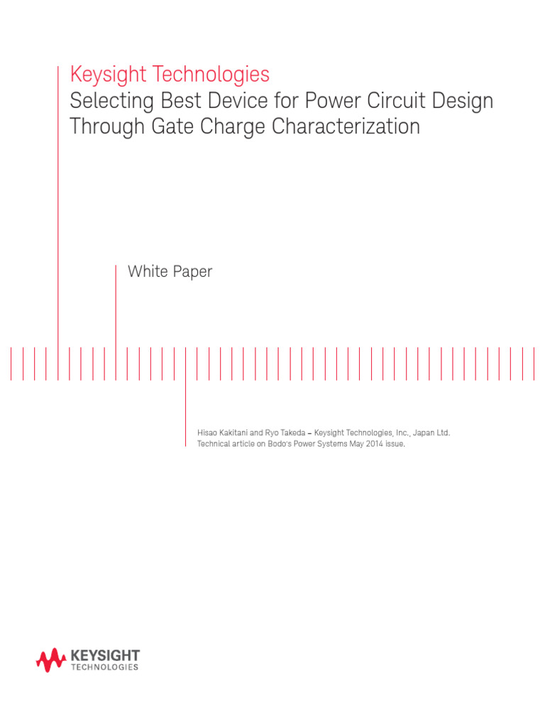 Gate Charge in Power Circuit Design | PDF | Field Effect Transistor ...