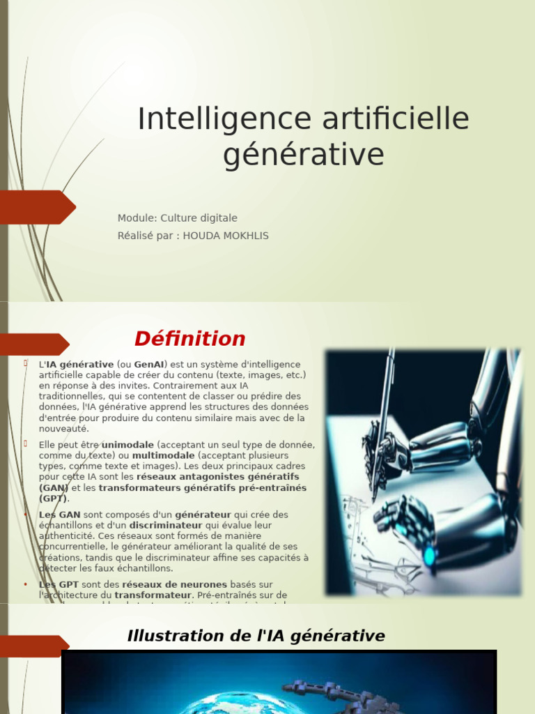 Comprendre l'IA Générative | PDF | Intelligence artificielle ...