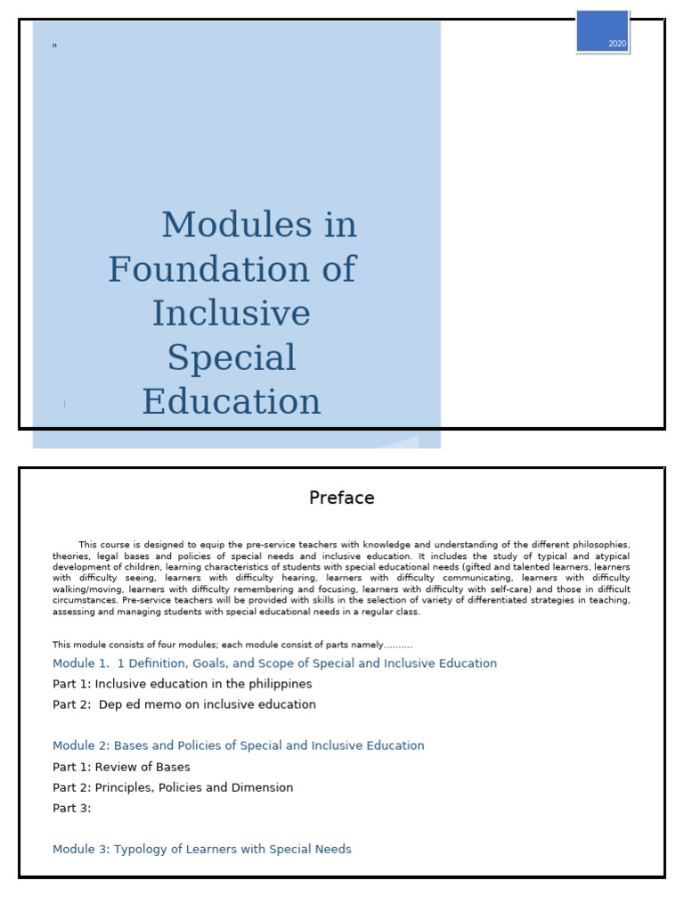 Inclusive Special Education Overview | PDF | Survey Methodology ...