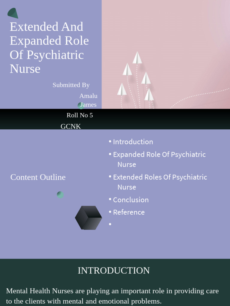 Expanded Roles of Psychiatric Nurses | PDF | Psychiatry | Nursing