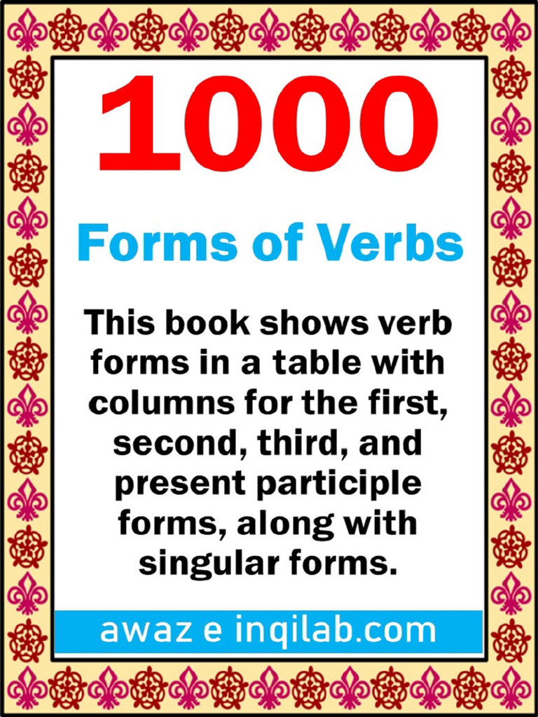 1000 English Verbs Forms - Password - Removed | PDF | Engineering | Science