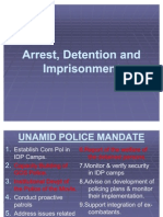 Arrest, Detention and Imprisonment