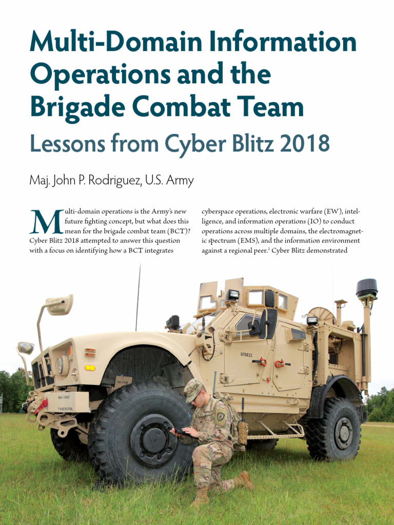 Multi-Domain Ops in Brigade Combat Teams | PDF | Brigade ...