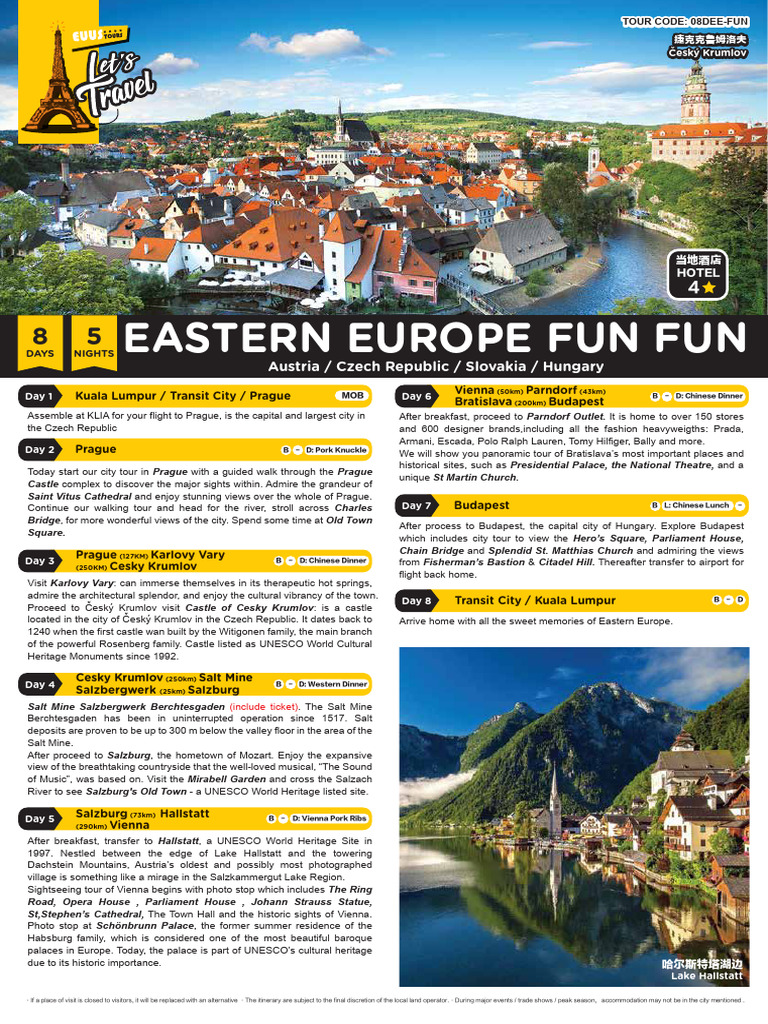 08DEE-FUN - Eastern Europe Fun Fun - 8D5N (240307) | PDF