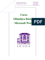 CURSO Ofimatica I MS Word Apuntes