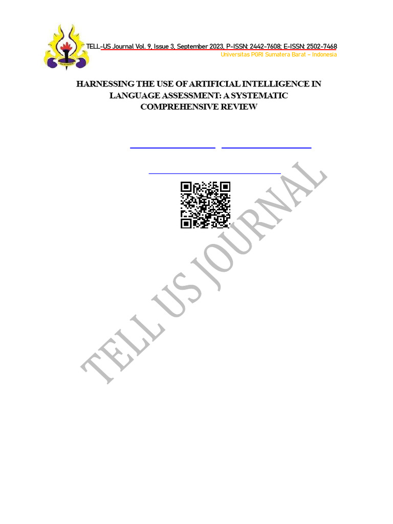 Harnessing The Use of Artificial Intelligence in L | PDF | Artificial ...