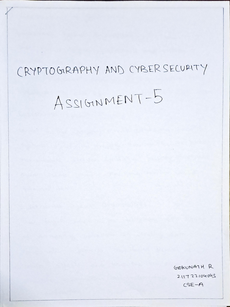 Ccs Assignment 5 | PDF