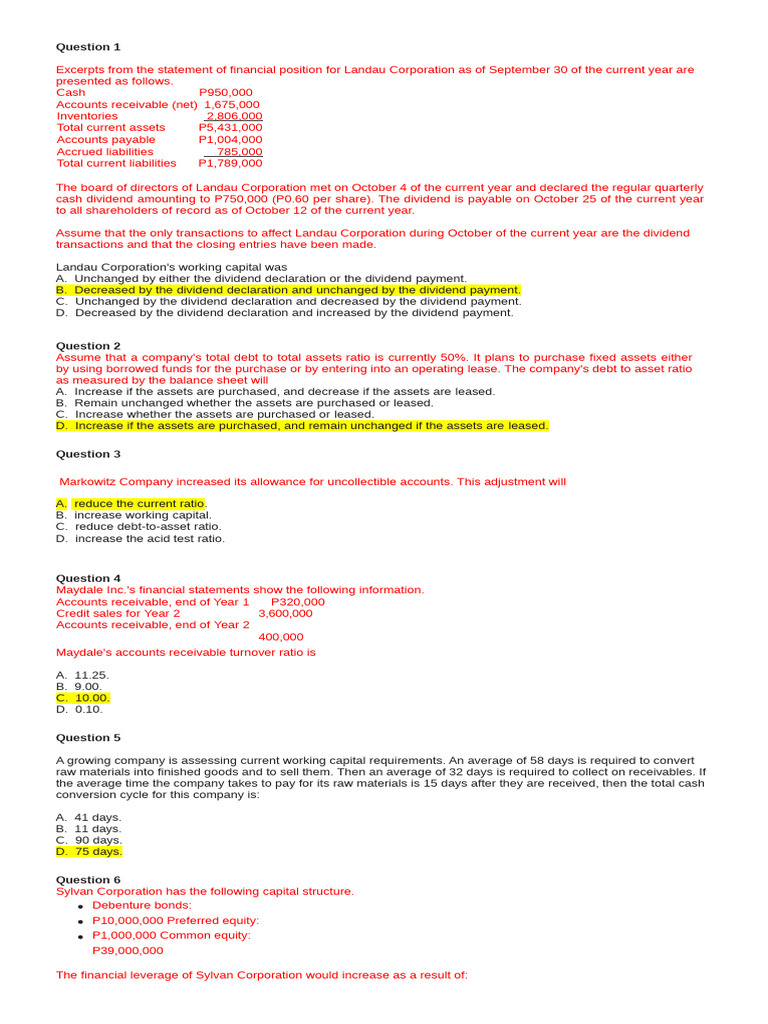 Financial Analysis and Ratios Overview | PDF | Equity (Finance) | Dividend