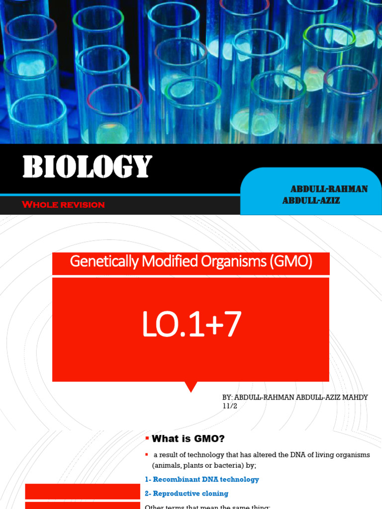 Understanding Genetically Modified Organisms | PDF | Dominance ...