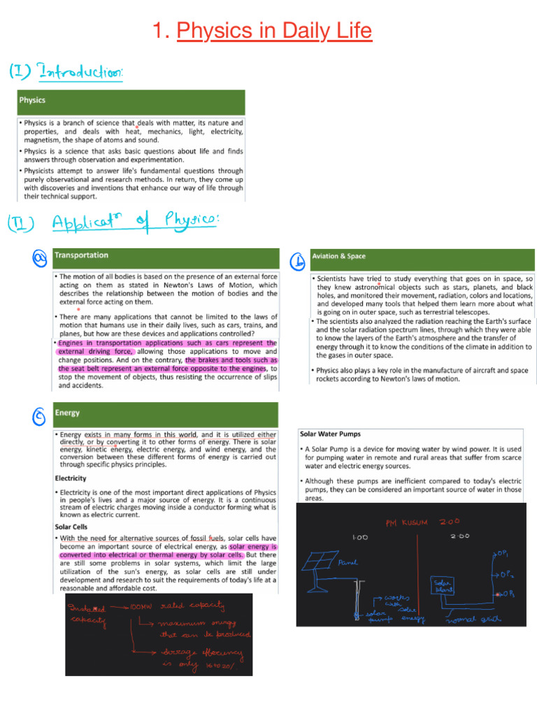 Physics Applications in Daily Life | PDF