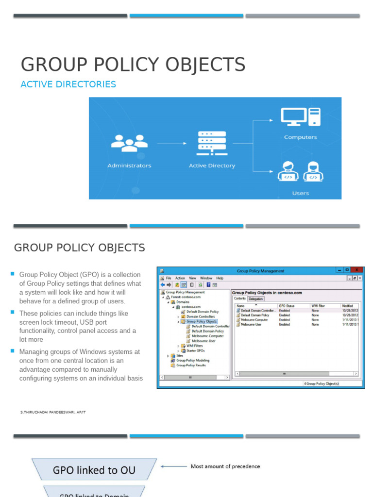 Understanding Group Policy Objects (GPOs) | PDF | Group Policy ...