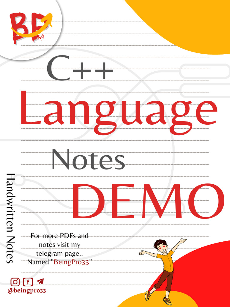 C++ Notes Demo2 | PDF