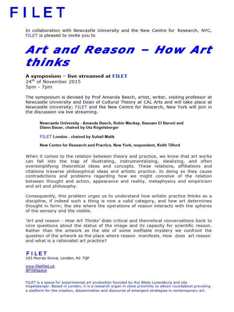 Art and Reason - How Art Thinks | PDF