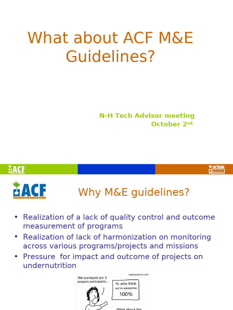 M&E Guidelines - Nut Workshop 2015 | PDF | Qualitative Research | Data