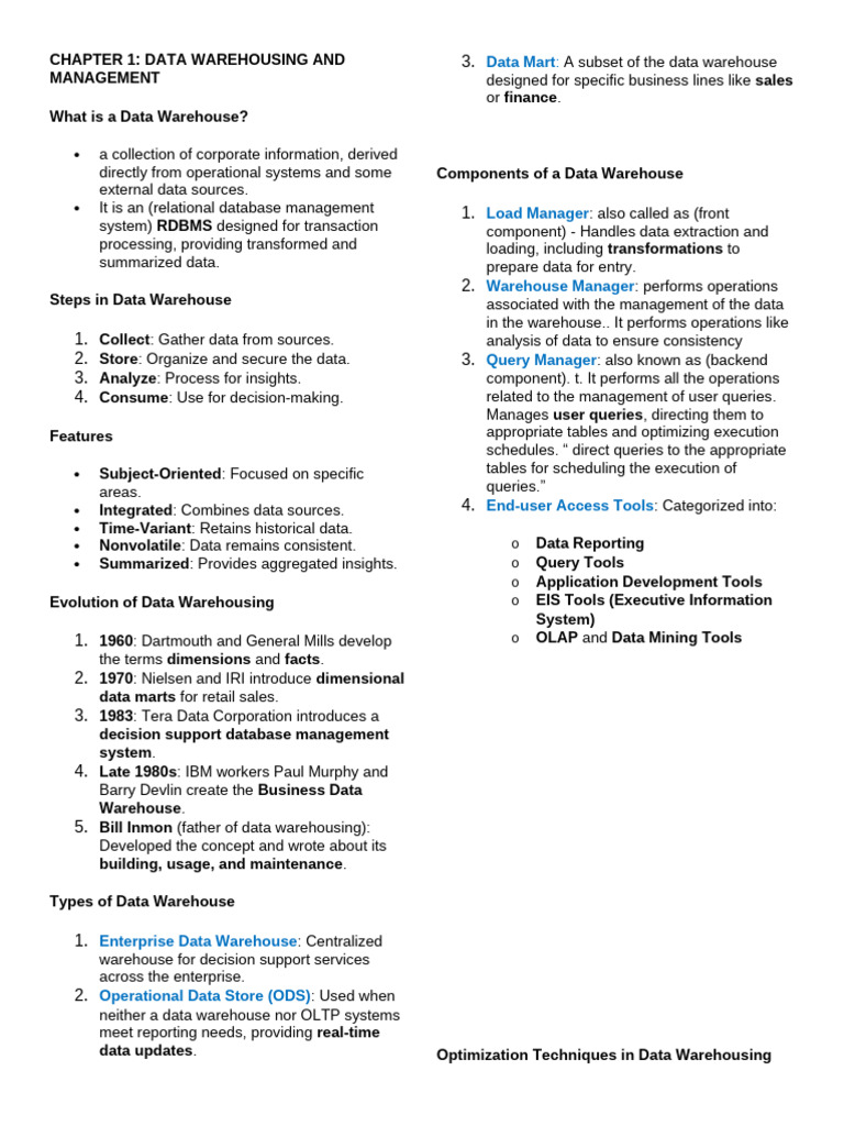 PRE 6 FINALS | PDF | Data Warehouse | Databases
