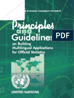 Principles and Guidelines on Building Multilingual Applications for Official Statistics