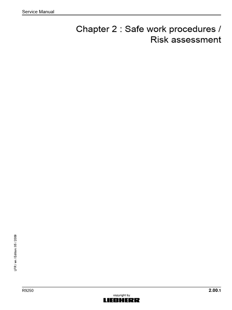 Safe - Work - Procedure R9250 | PDF | Personal Protective Equipment ...