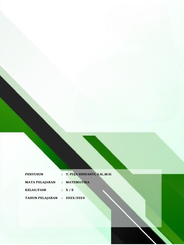 Perangkat Ajar Matematika Kelas X SMAN 3 | PDF