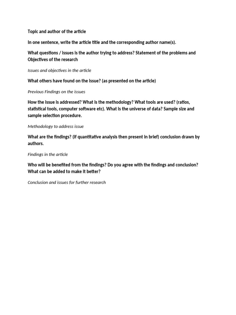 Research Methodology and Findings Overview | PDF