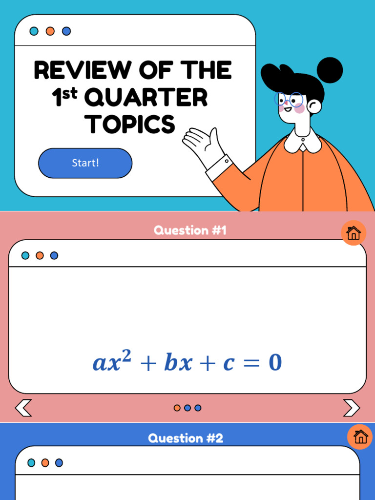 Share 1st Quarter Reviewer 24 25 | PDF | Quadratic Equation | Equations