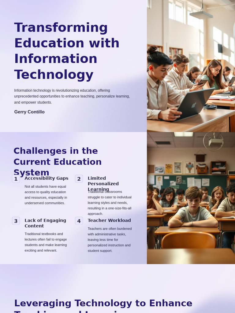 Transforming Education With Information Technology | PDF | Augmented ...