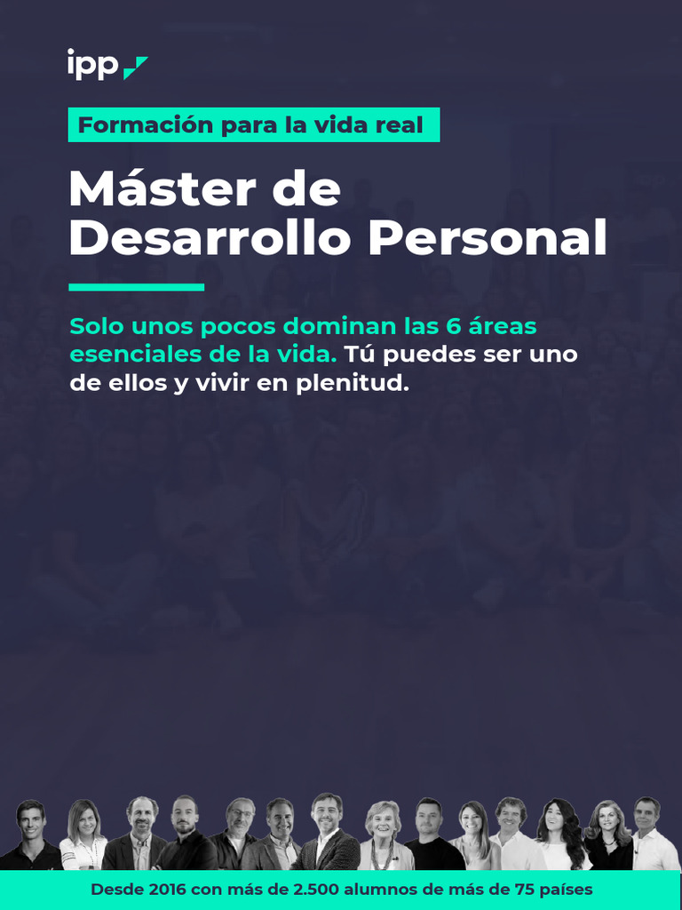 Dosier master de desarrollo personal online de ipp formacion para la