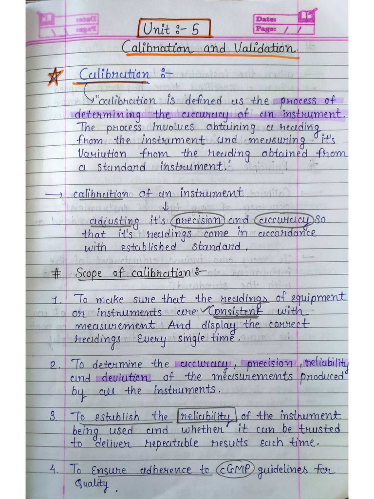 Calibration Annd Validation Notes | PDF