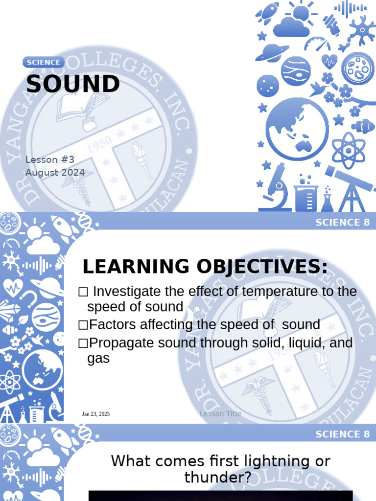 WEEK 3 SOUND | PDF | Sound | Waves