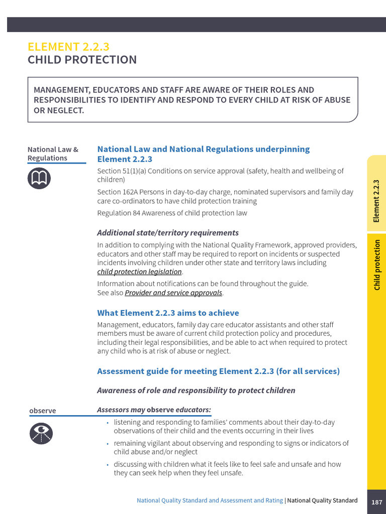 Child Protection Standards Guide | PDF | Child Protection | Child Care