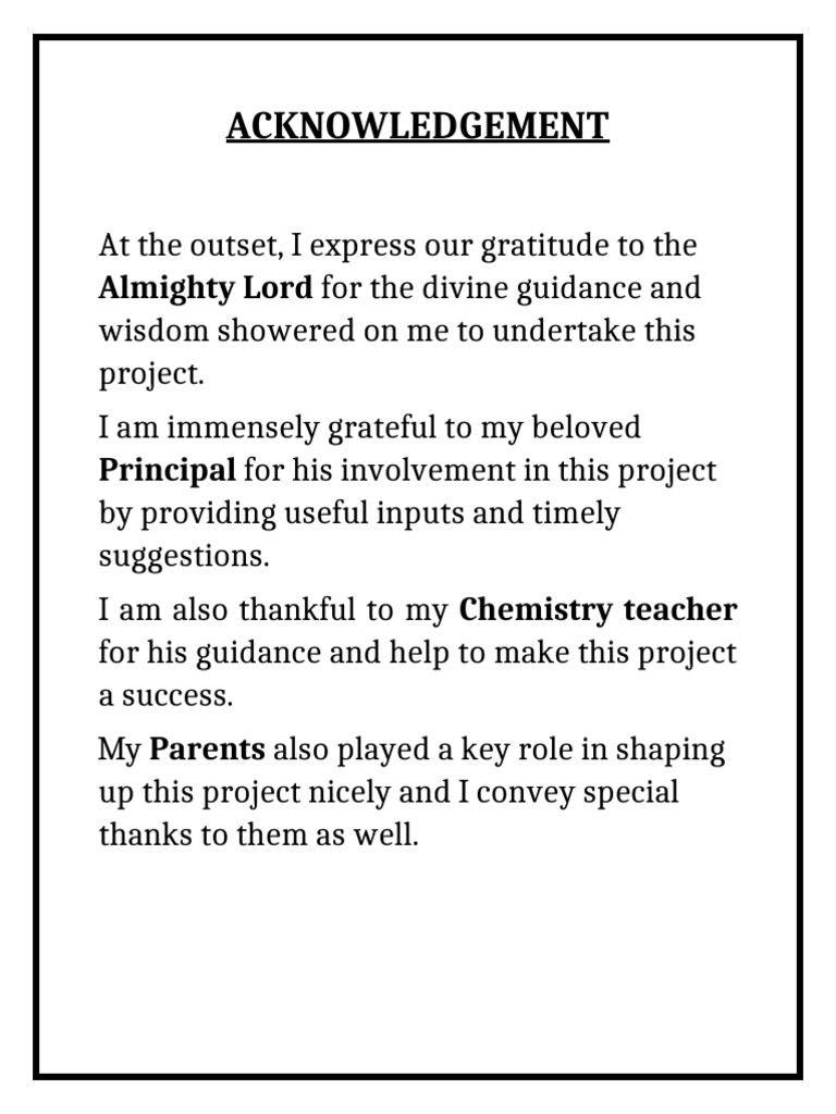 Acknowledgement New | PDF