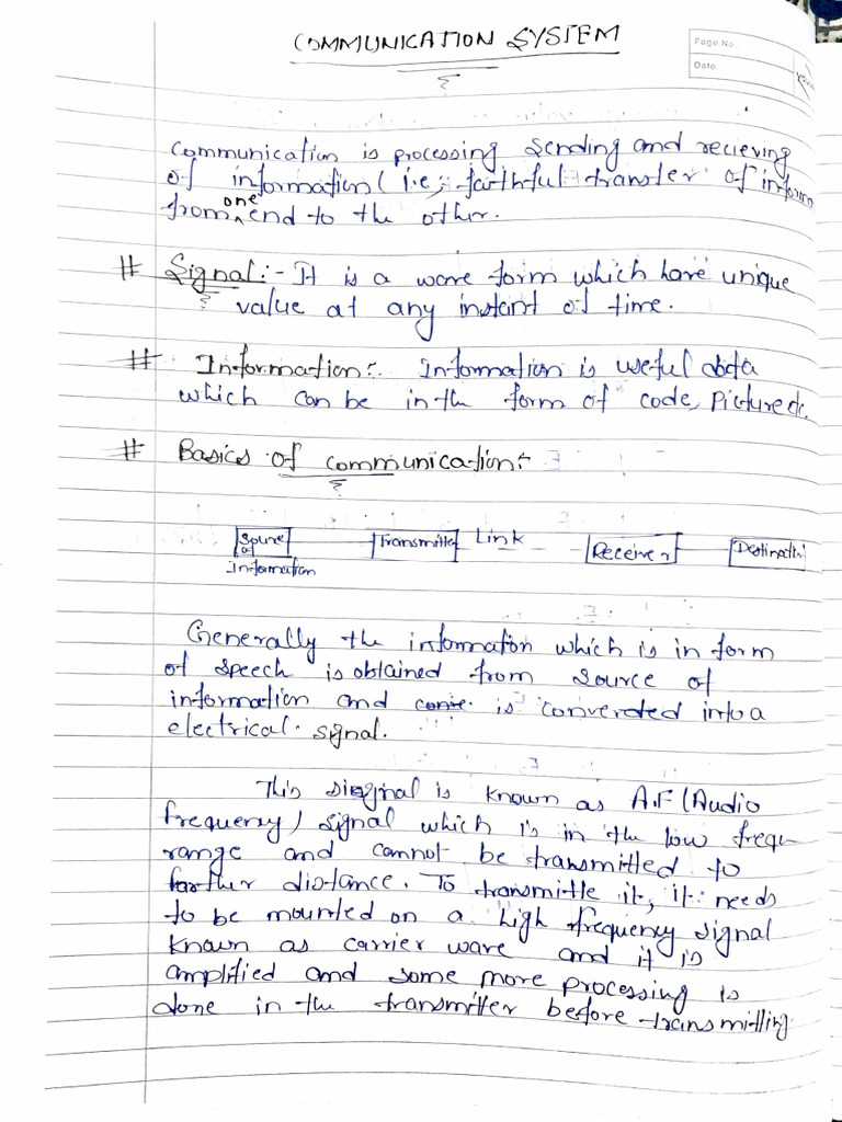 Communication System | PDF
