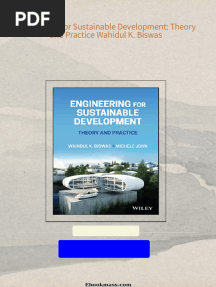 Engineering for Sustainable Development: Theory and Practice Wahidul K. Biswas 2024 Scribd Download