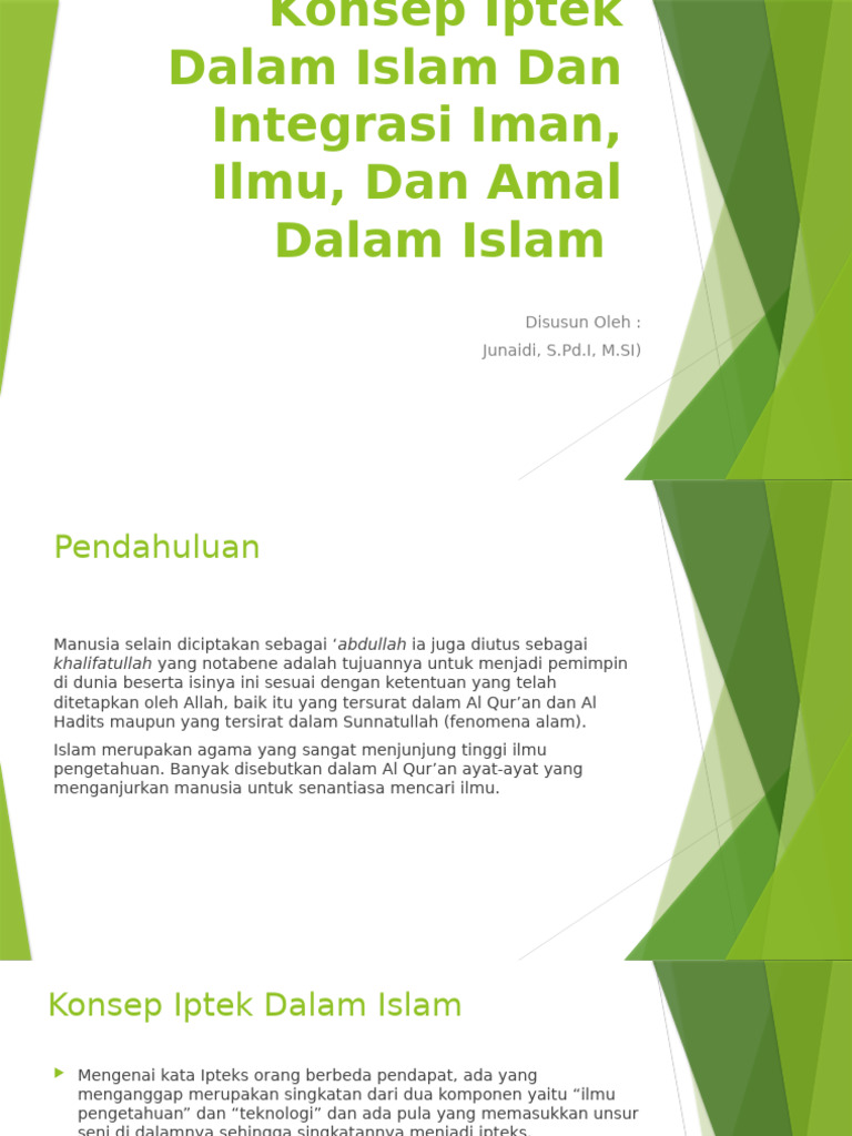 Integrasi Ilmu dan Iman dalam Islam | PDF