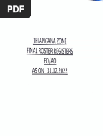 Telangana Roster Points for Promotion | PDF | Asia