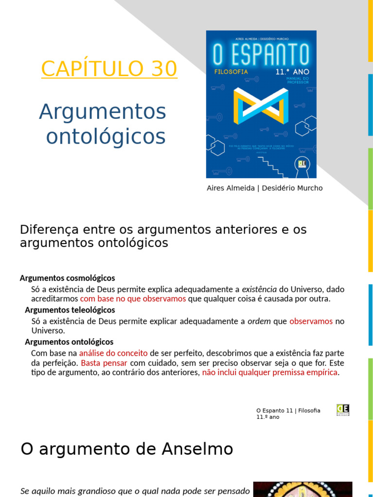 Argumentos Ontológicos e Críticas | PDF | Argumento | Existência de Deus