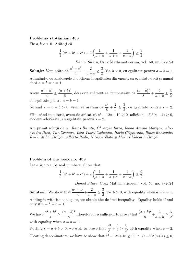 PB S 438 S 1 | PDF | Inequality (Mathematics) | Jargon